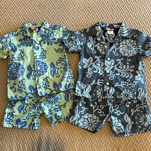 Reyn Spooner Hawaiian Shirt and Shorts Sets